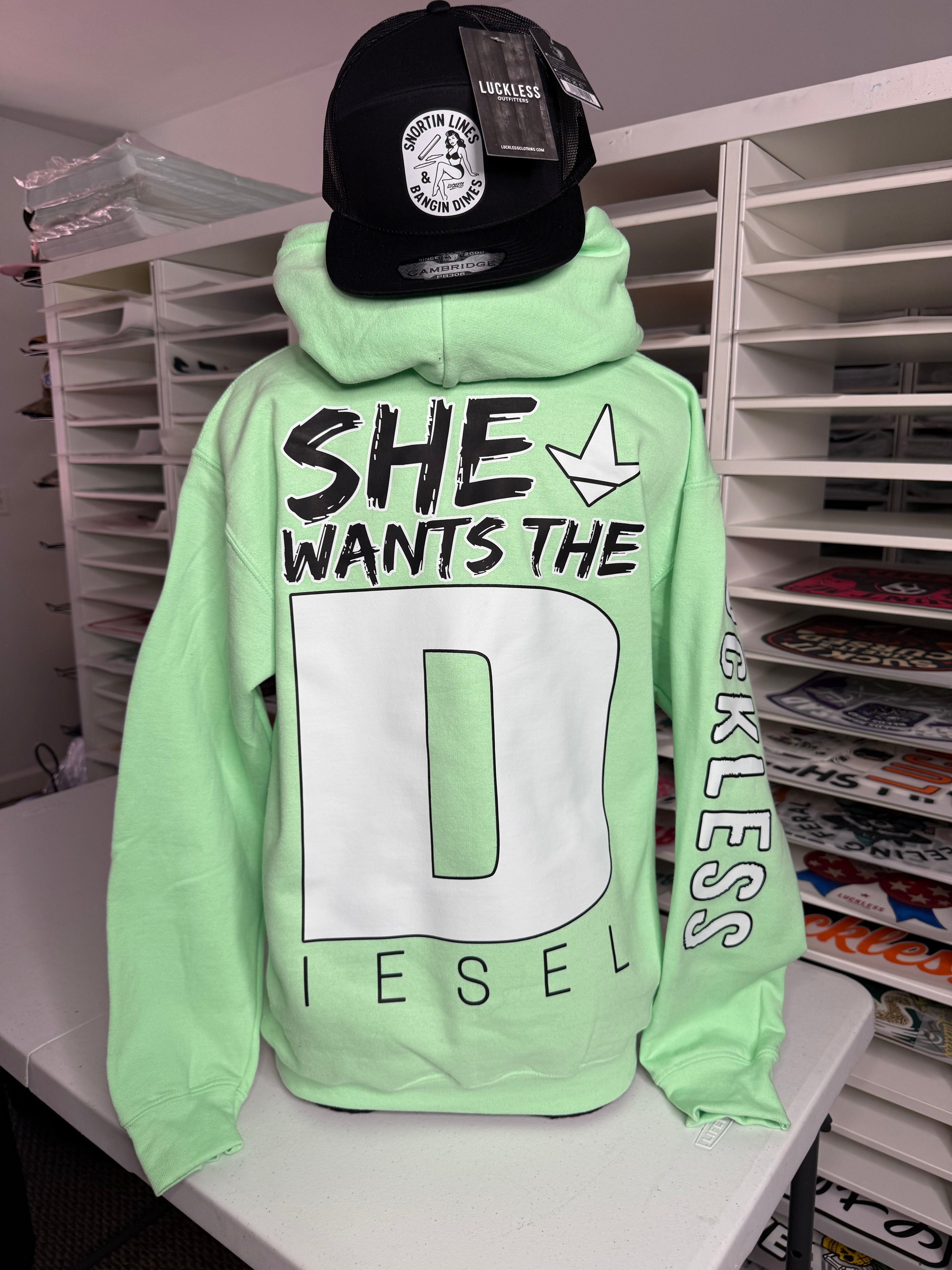 She Wants the Diesel | Funny Country Hoodie